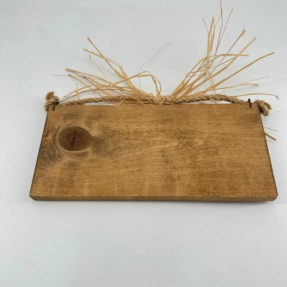 Handmade‎ Wooden Wall Plaque Sometimes I Wake Up Grouchy Angel Rustic Sign